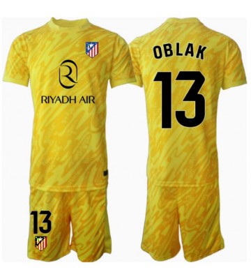 Atletico Madrid Jan Oblak #13 Brankář Alternativní dres komplet pro Děti 2024-25 Krátkým Rukávem (+ Krátké kalhoty)